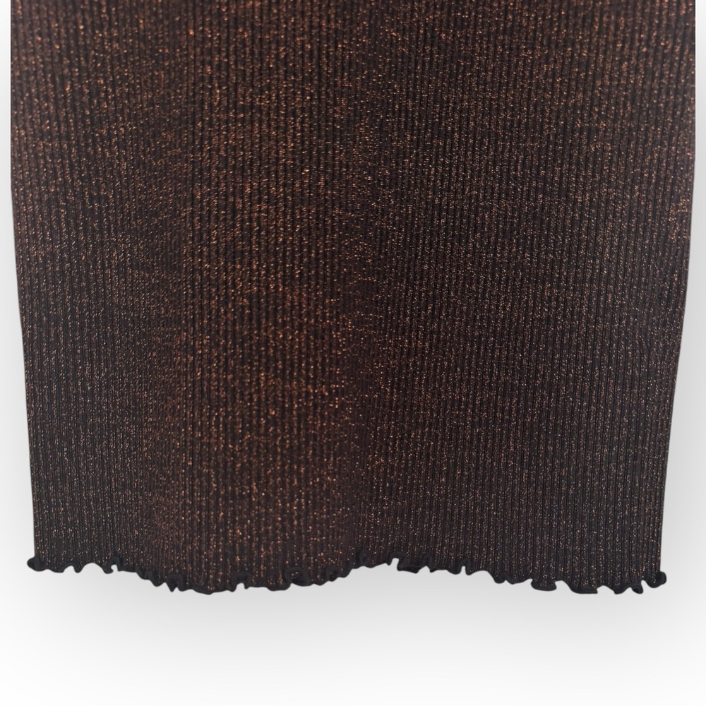 ALEXANDER WANG $385 Retail Brown Ribbed Knit Maxi Skirt, Size Small - Picture 11 of 14